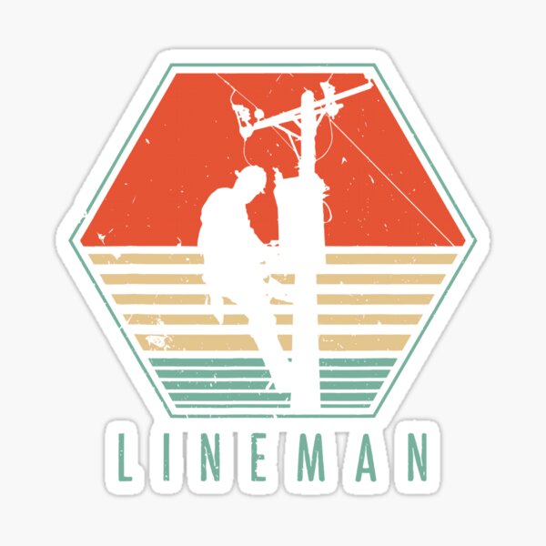 "Vintage lineman retro linework,lineworker,power lineman,tradesman