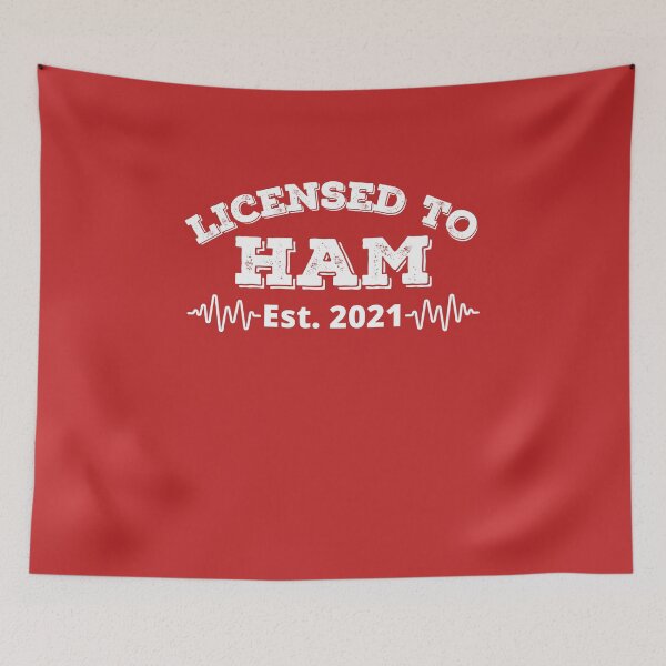 Item preview, Passed Amateur Radio license Design, Licensed to Ham, Established 2021 designed and sold by Click-Like.