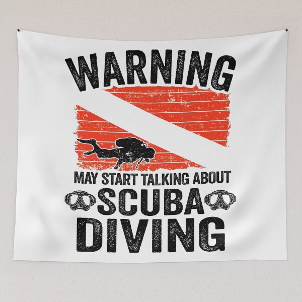 Item preview, May Talk About Scuba Diving Diver Down Flag Divers designed and sold by Stronzi.