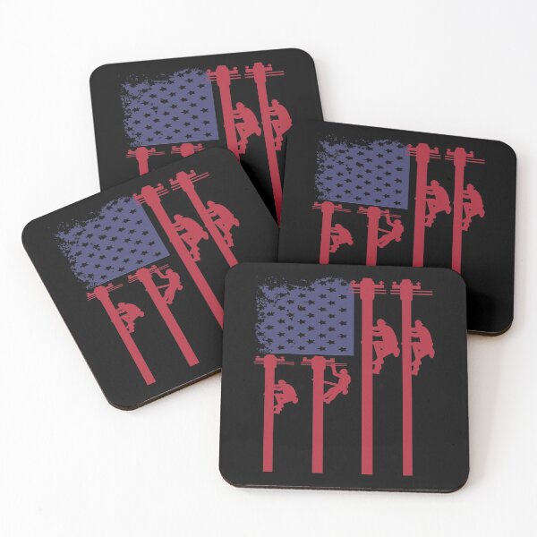 Item preview, america flag lineman electrical lineman,linemen,linesman,linework,lineworker, designed and sold by BrennaEirlys.