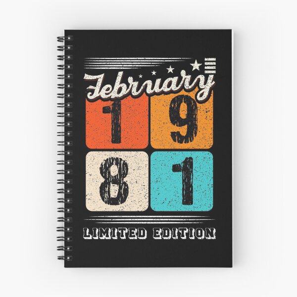 Item preview, Born in February 1981 Limited Edition 40 Years Old Birthday 40th Birthday Celebration Candle Cake Blow Party D designed and sold by shirti.