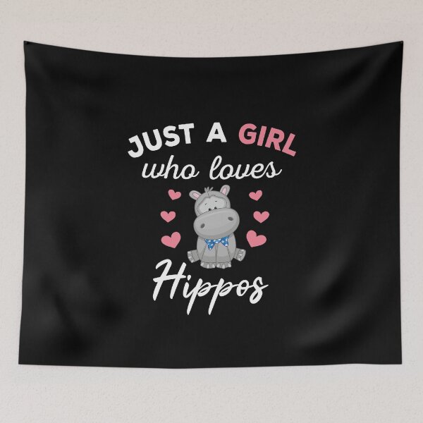Item preview, Just A Girl Who Loves Hippos - Cute and Funny Hippos Lover designed and sold by ReadyArt.