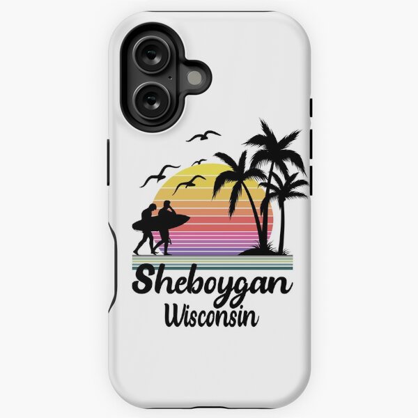 Item preview, Sheboygan Wisconsin Seaside Retro Sunset designed and sold by Home-Spirit.