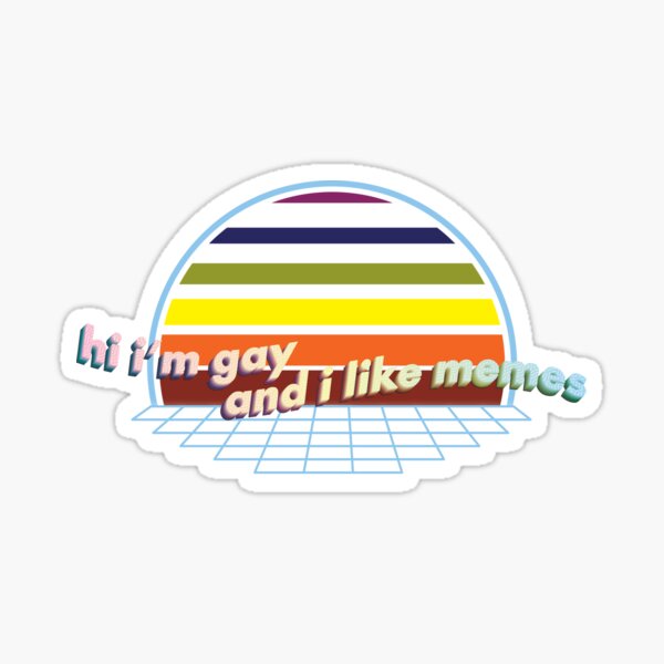 hi i'm gay and i like memes Sticker