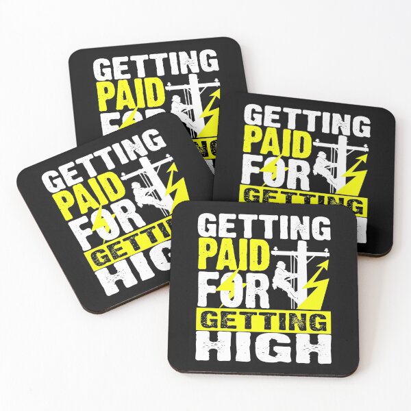 Item preview, Getting paid for getting high lineman gift designed and sold by BrennaEirlys.