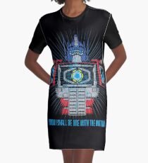 One with the Matrix Graphic T-Shirt Dress