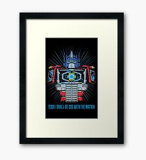 One with the Matrix Framed Print