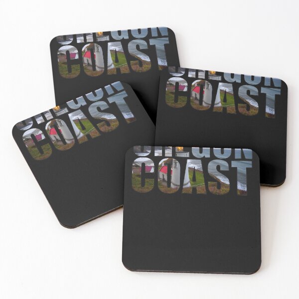 Item preview, Oregon Coast Lighthouse Photo Behind Text designed and sold by RessieStokes.