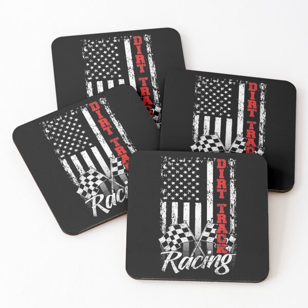 Item preview, American Flag Dirt Track Racing Car Bike Driver Racer Gift designed and sold by Ilyayao.