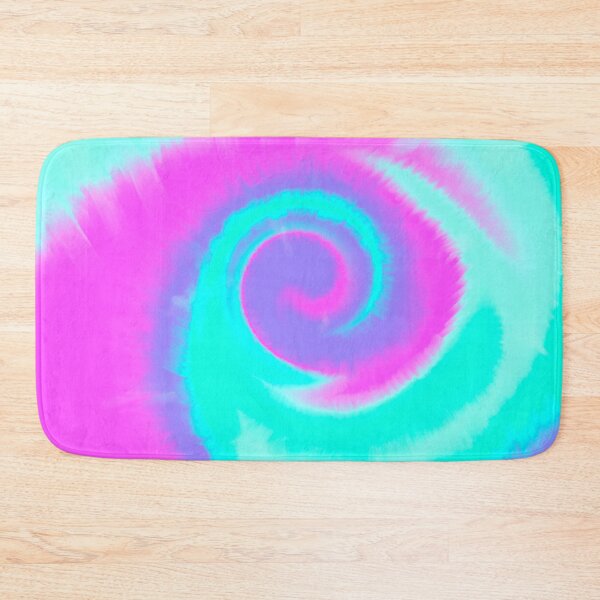Artikelvorschau, Groovy Aesthetic Fuzzy Tie Dye Spiral Wave - Fuchsia, Lila und Cyan entworfen und verkauft von Cosmic-Ferret.