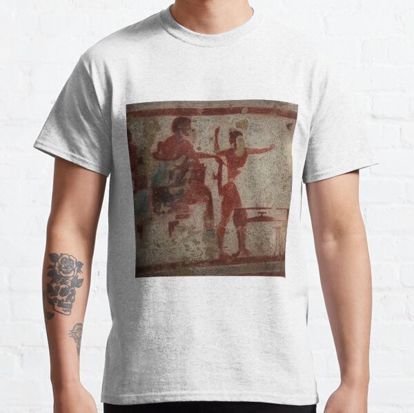 Serving wine at a banquet in ancient Etruria Classic T-Shirt