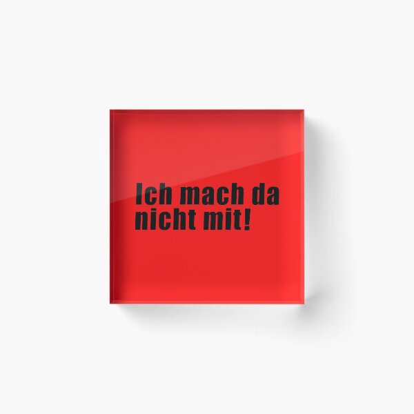 Item preview, Ich mach da nicht mit! (in black)  designed and sold by deynaaz.