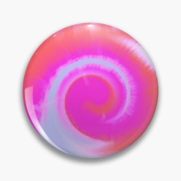 Item preview, Groovy Aesthetic Fuzzy Tie Dye Spiral Wave - Fuchsia and Papaya designed and sold by Cosmic-Ferret.