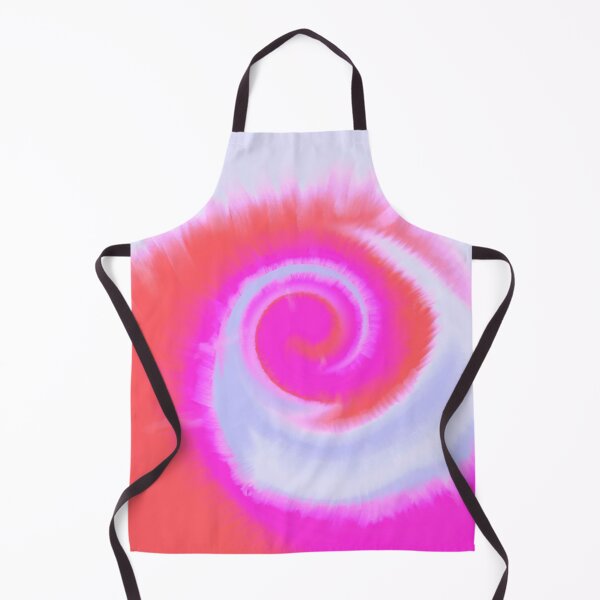 Item preview, Groovy Aesthetic Fuzzy Tie Dye Spiral Wave - Fuchsia and Papaya designed and sold by Cosmic-Ferret.