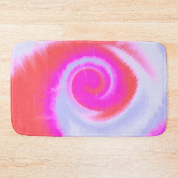 Artikelvorschau, Groovy Aesthetic Fuzzy Tie Dye Spiral Wave - Fuchsia und Papaya entworfen und verkauft von Cosmic-Ferret.