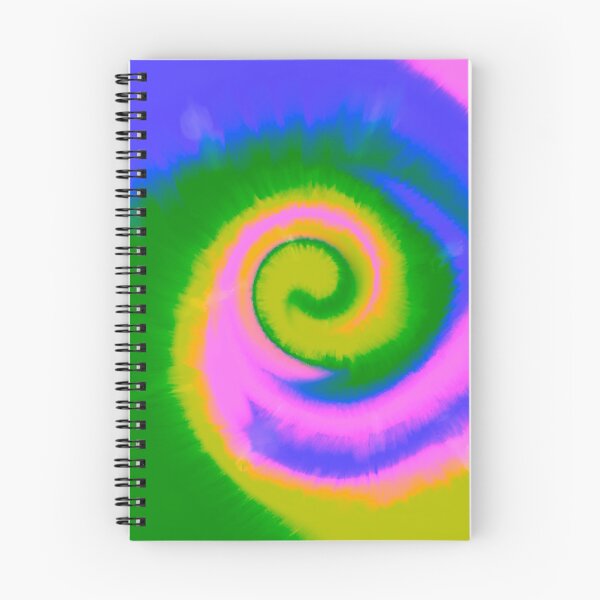 Item preview, Groovy Aesthetic Fuzzy Tie Dye Spiral Wave - Multicolored- with Aesthetic Neon Pink designed and sold by Cosmic-Ferret.