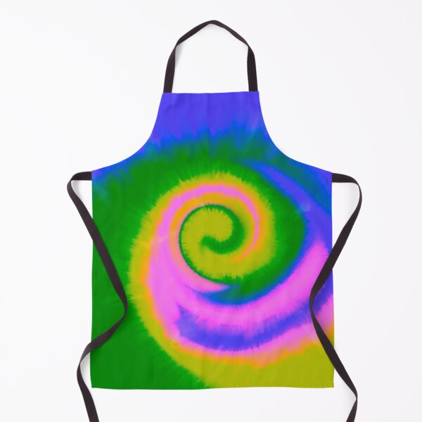 Item preview, Groovy Aesthetic Fuzzy Tie Dye Spiral Wave - Multicolored- with Aesthetic Neon Pink designed and sold by Cosmic-Ferret.