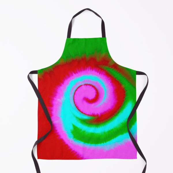 Item preview, Groovy Aesthetic Fuzzy Tie Dye Spiral Wave - Multicolored Indie- with Red and Cyan designed and sold by Cosmic-Ferret.