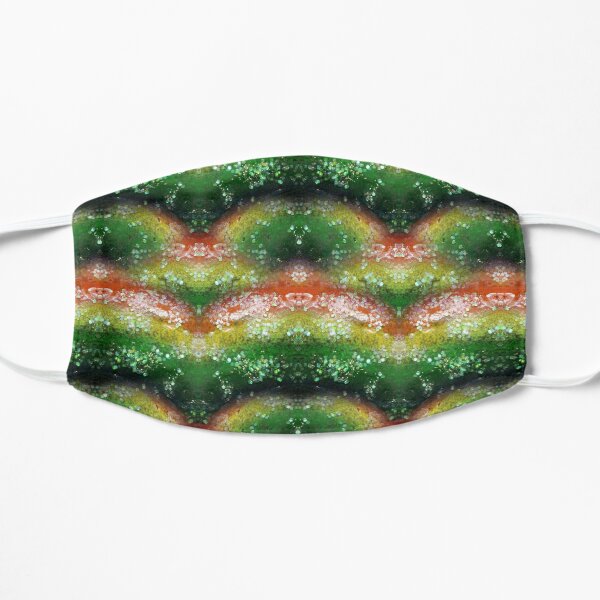 Rainbow Glitter Flat Mask