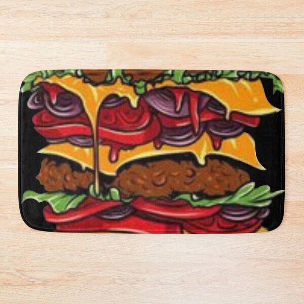Item preview, Burger Time (black background) designed and sold by ZODSTER.