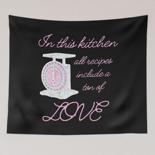 Item preview, In this kitchen all recipes include a ton of love designed and sold by DesignsofNote.