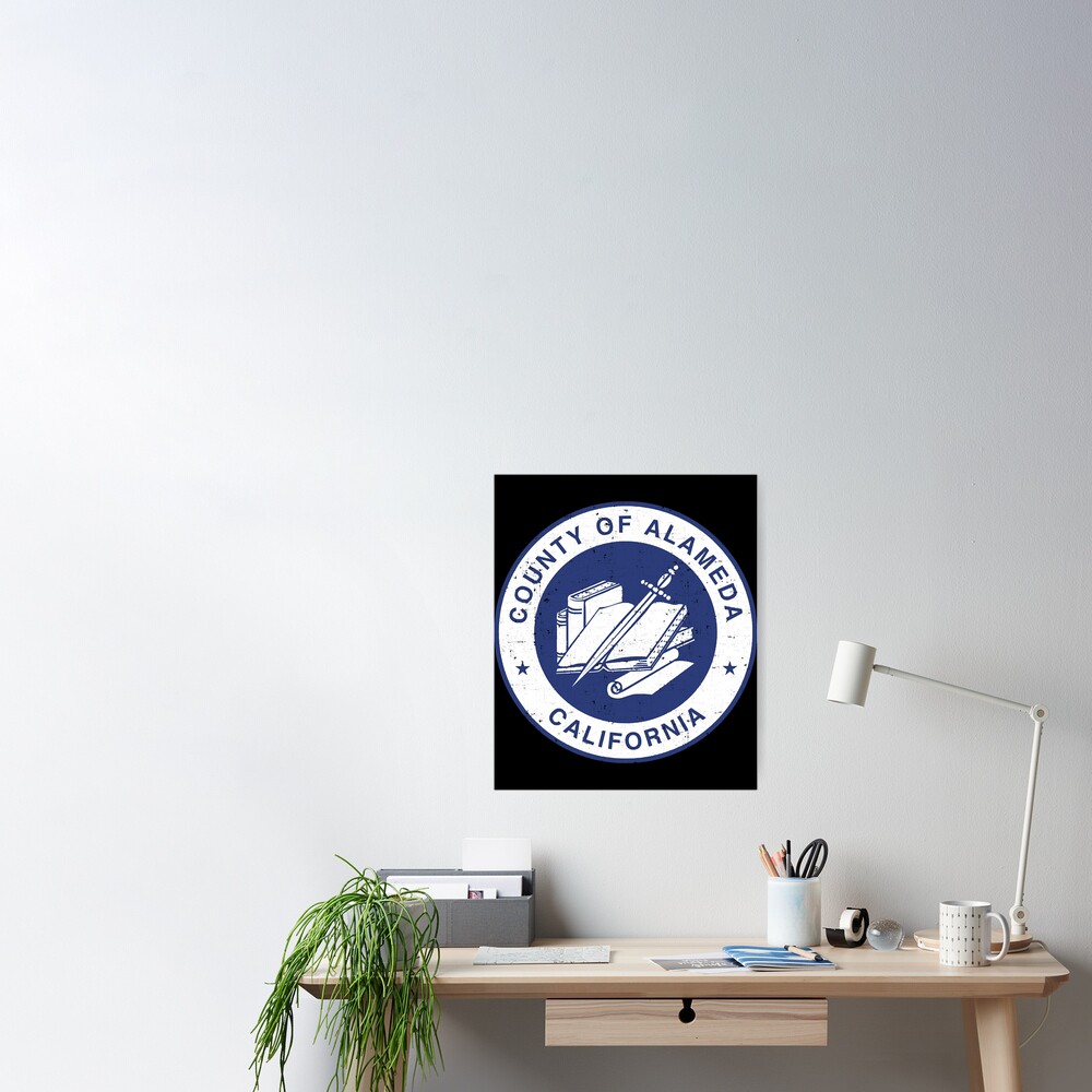 "Seal of Alameda County California  flag  symbol  logo " Poster by