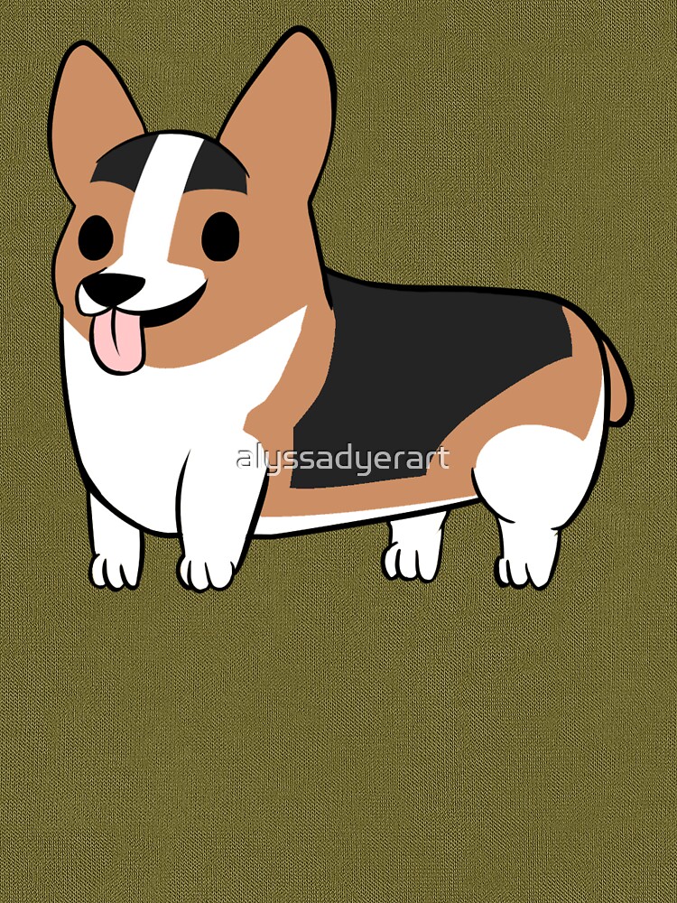 tricolor corgi shirt