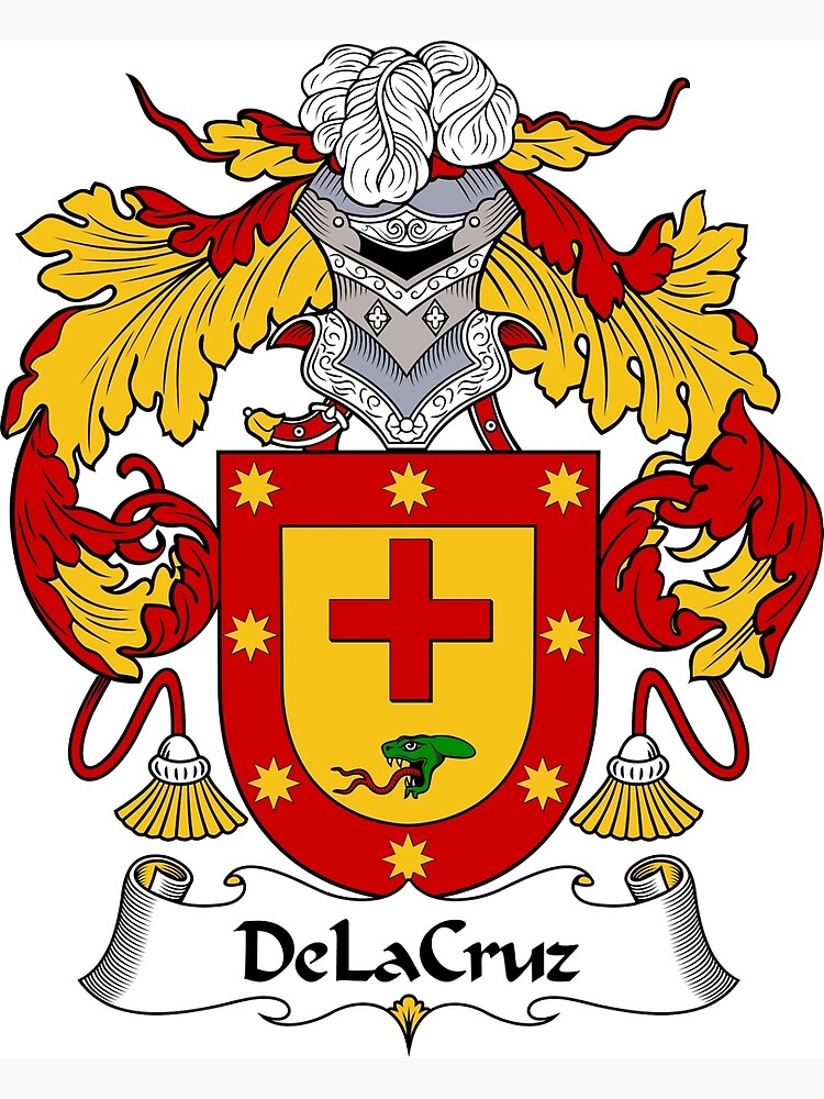 DeLaCruz Coat of Arms Family Crest Greeting Card