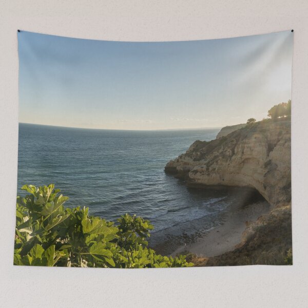Item preview, Algarvian Gold Coast Sunset - Praia do Paraíso Beach at Carvoeiro Portugal designed and sold by Georgia Mizuleva.