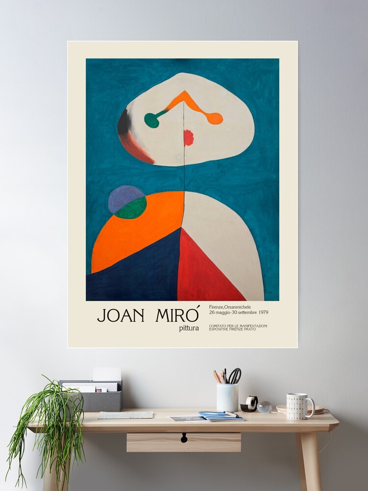 Joan Miro. Exhibition poster for Orsanmichele Church and Museum in