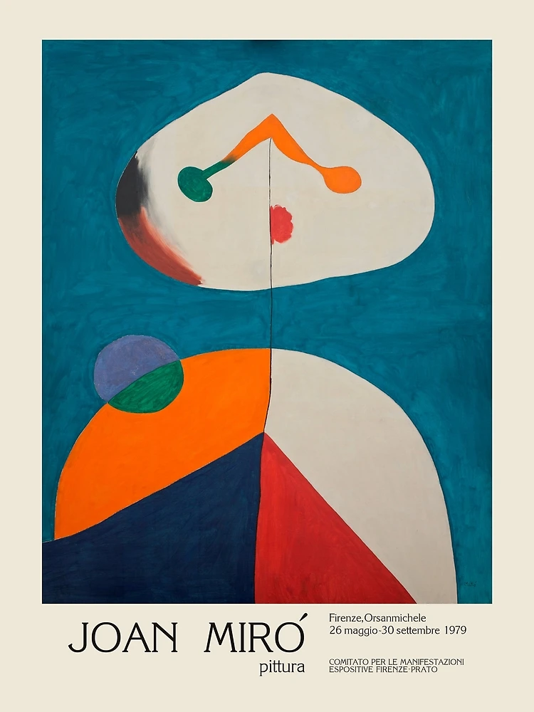 2024 Miro original art exhibition poster