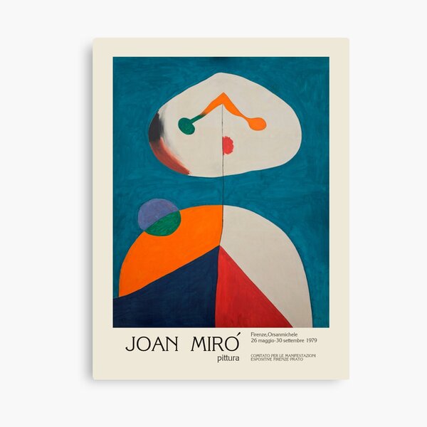 Item preview, Joan Miro. Exhibition poster for Orsanmichele Church and Museum in Florence, 1979. designed and sold by PimentonArt.