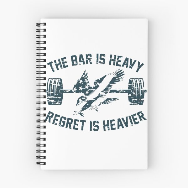 Item preview, The Bar Is Heavy Regret Is Heavier - Blue designed and sold by irondiscipline.