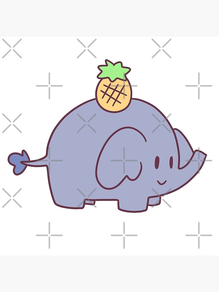 "Pineapple Elephant" Canvas Print for Sale by SaradaBoru Redbubble