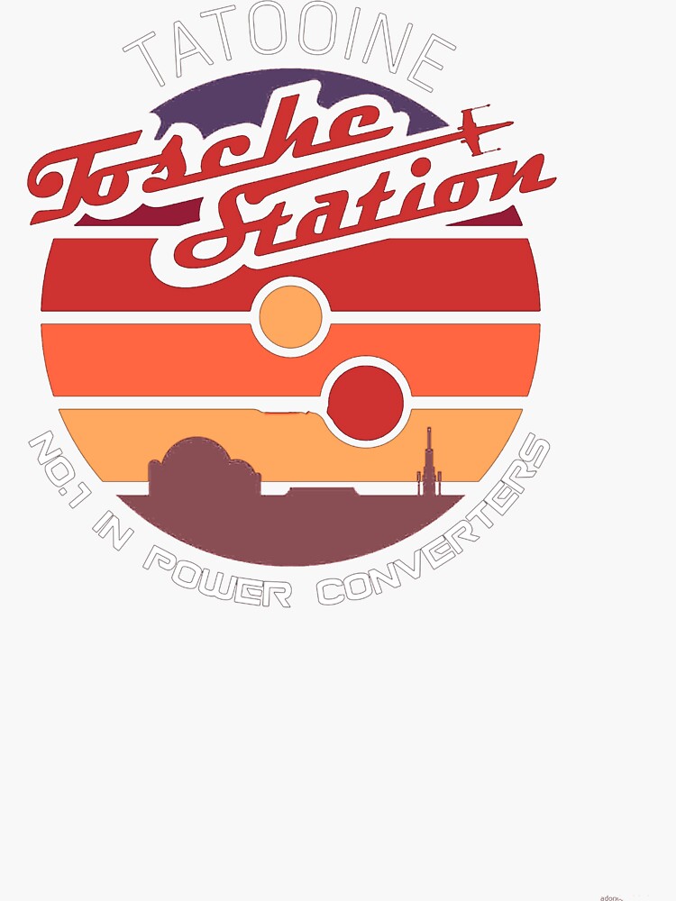 "Tosche Station Power Converters" Sticker by KenStrickland Redbubble
