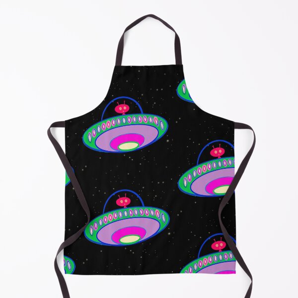 Item preview, Aesthetic Neon Alien and UFO Cartoon- Cute and Funny designed and sold by Cosmic-Ferret.