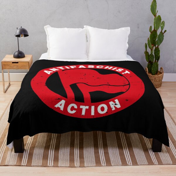 Item preview, Antifascist / Anti-Fascist Action Red Flags Symbol  designed and sold by noWinslow4.