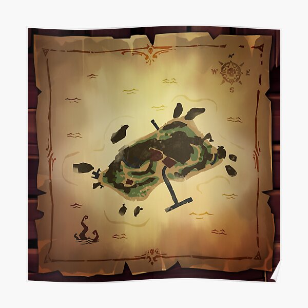 burning map sea of thieves