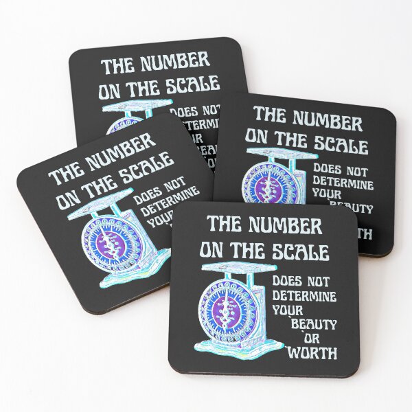 Item preview, The number on the scale does not determine your beauty or worth designed and sold by DesignsofNote.