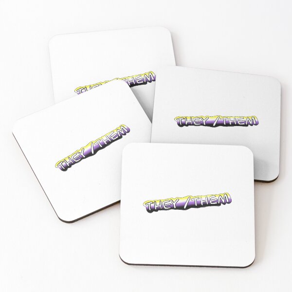 Item preview, They/them pronouns  designed and sold by faolansforge.