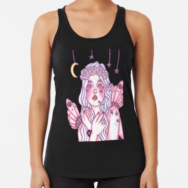 Among The Stars Angel Racerback Tank Top