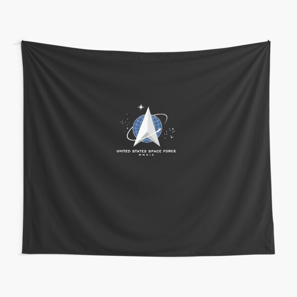 US Space Force Flag Official Logo Tapestry