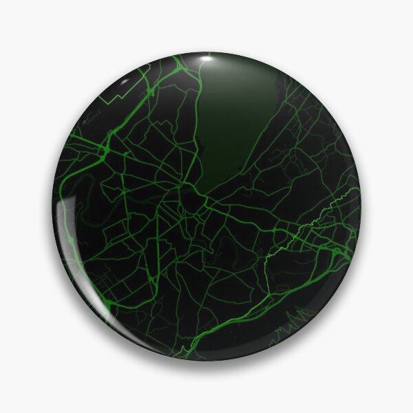 Item preview, Geneva City Map in Black and neon green designed and sold by EzbieArt.