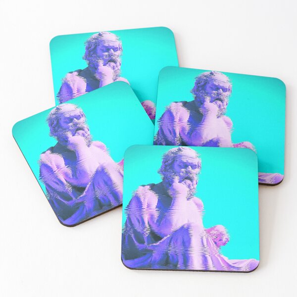 Item preview, Greek Statue Socrates Glitch Art designed and sold by glitchhub.