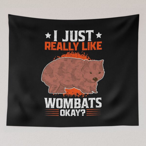 Item preview, I like wombat marsupial Australia saying designed and sold by madgrfx.