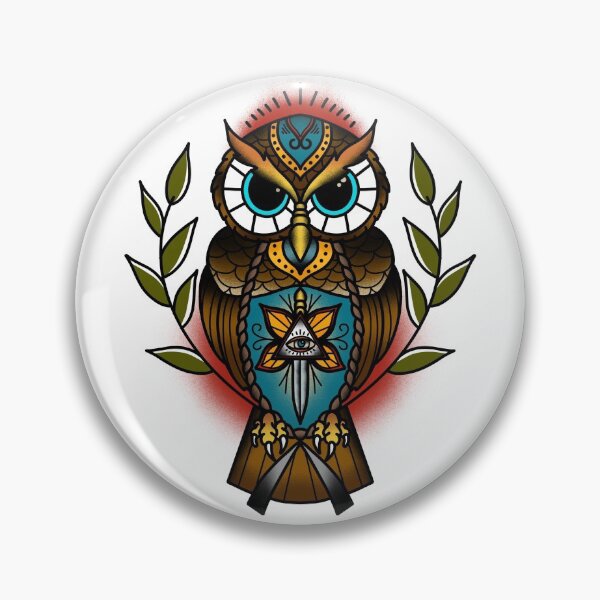 Item preview, Traditional Tattoo Style Owl designed and sold by PaulAshcroft30.