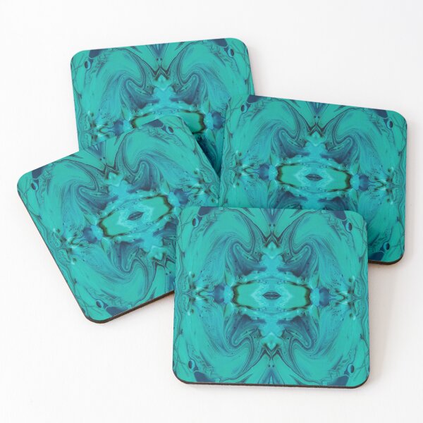 Item preview, Symmetry in turquoise blue II designed and sold by Psilographics.