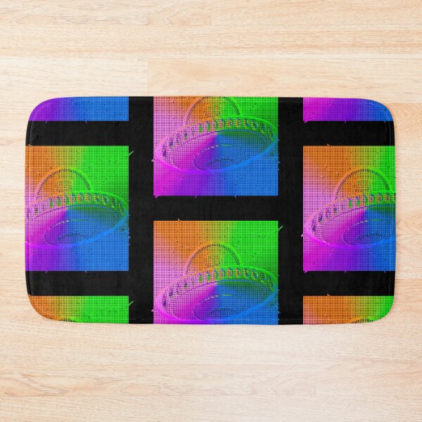 Item preview, Aesthetic Rainbow Alien and UFO Glitch - Rainbow Colors- Cartoon designed and sold by Cosmic-Ferret.