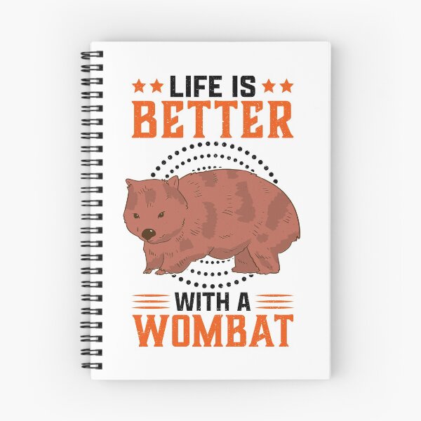 Item preview, Life is better with wombat marsupial Australia saying designed and sold by madgrfx.