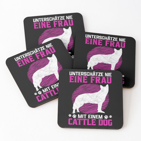 Artikelvorschau, Frau mit Australian Cattle Dog Schäferhund Geschenk entworfen und verkauft von madgrfx.